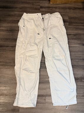 Stussy Men's White Drawstring Casual Pants